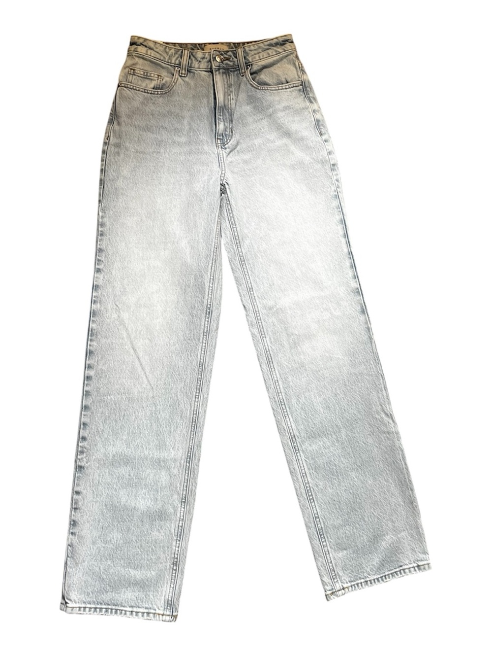 PacSun Straight Stretch 90’s Boyfriend Jeans - Light Gray Wash size 26